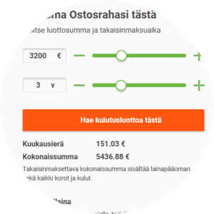Ostosraha.fi lainahakemus
