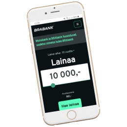 Brabank.fi kotisivut mobiilissa